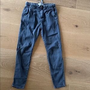 Zara Charcoal Gray Drawstring Pants